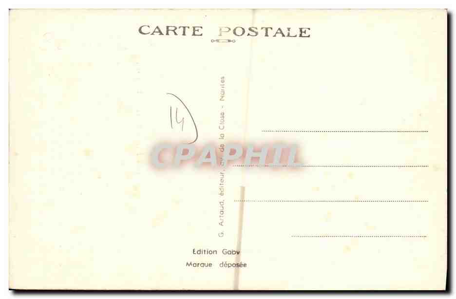 CPA Le Chateau de Falaise au Xl e Siecle — Rückseite