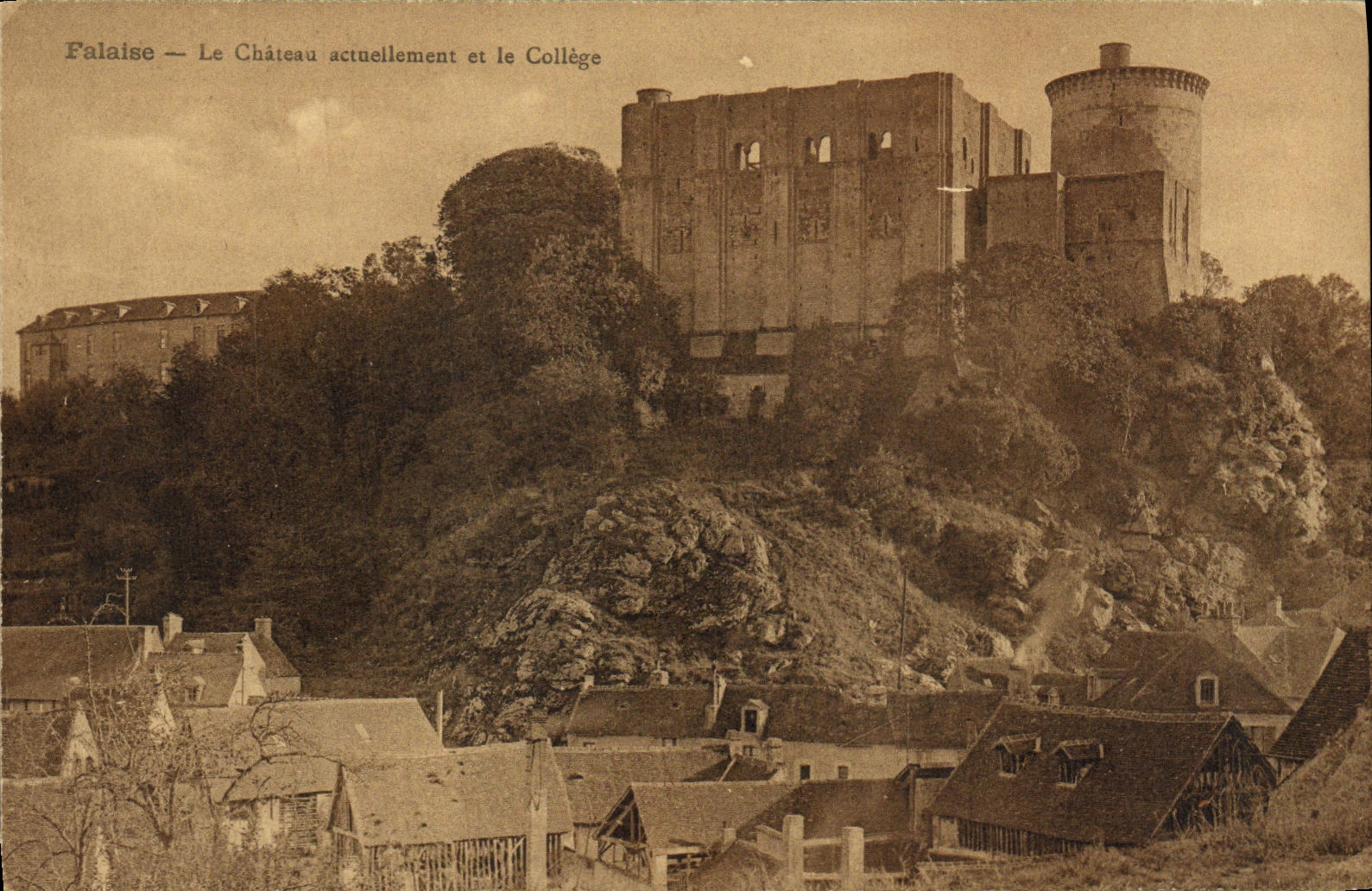 Falaise — Der Schloss heute und das College — Edit. Borey, Falaise