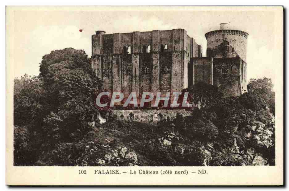 Falaise — Le Château (côté nord) — C° des Arts Photomécaniques - Strasbourg