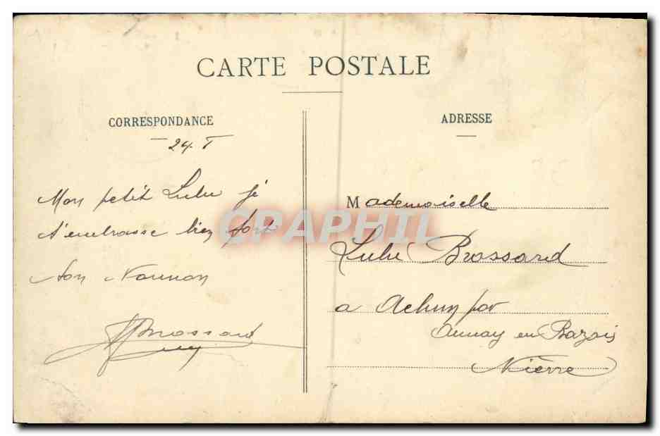 CPA Falaise Les remparts du Chateau et la Tour Talbot — Verso