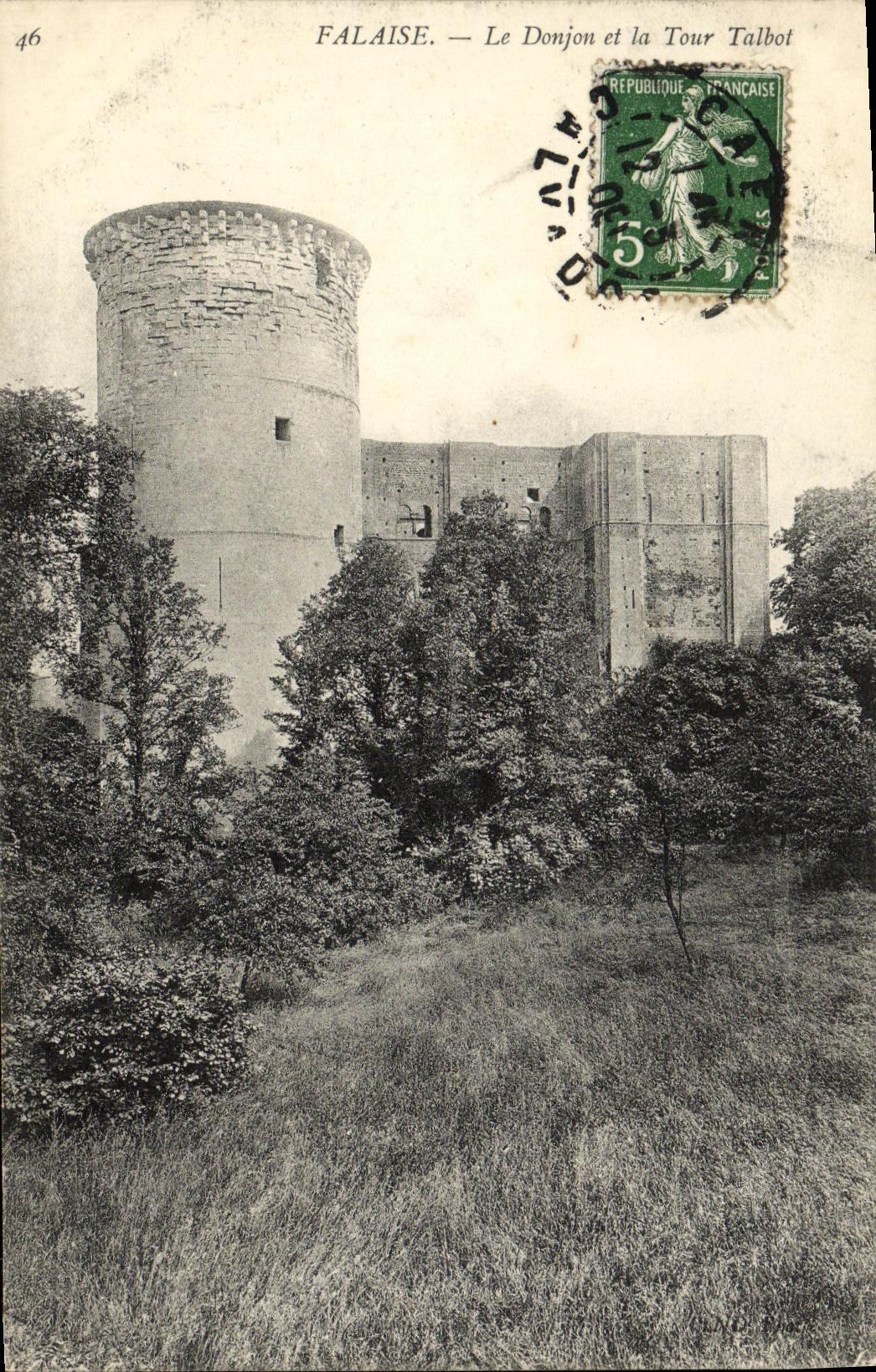 Falaise — El Donjon y la Torre Talbot — Editor desconocido, n° 46