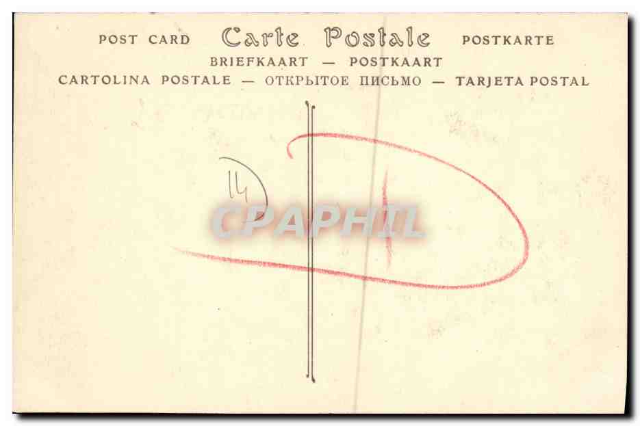 CPA Falaise Le Chateau cote ouest — Verso