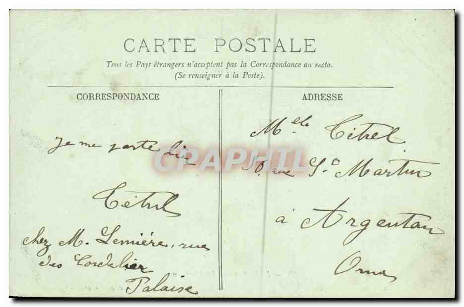 Falaise — El Castillo — C. Jeanne, fot. — Falaise. — Reverso