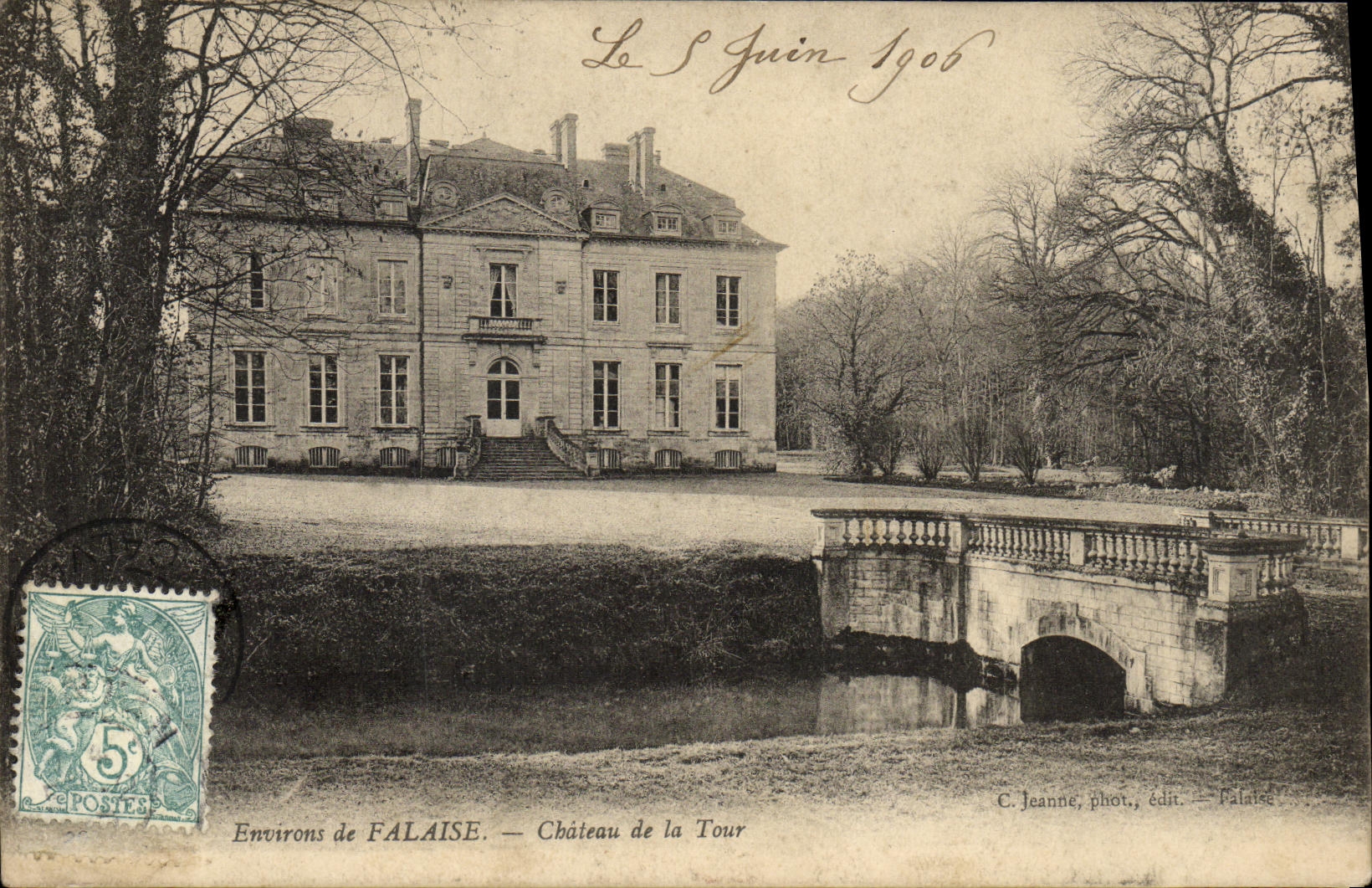 Environ de FALAISE — Château de la Tour — C. Jeanne, phot., édit. — Falaise