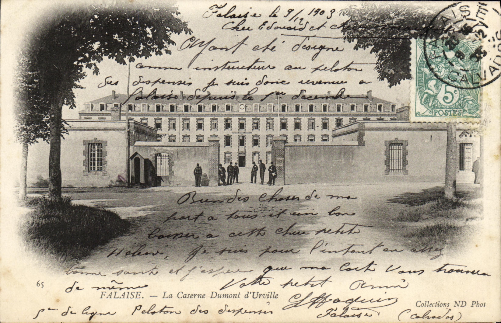 FALAISE — La Caserne Dumont d'Urville — Éditeur : Établissements Photographiques de NEURDEIN Frères, Paris
