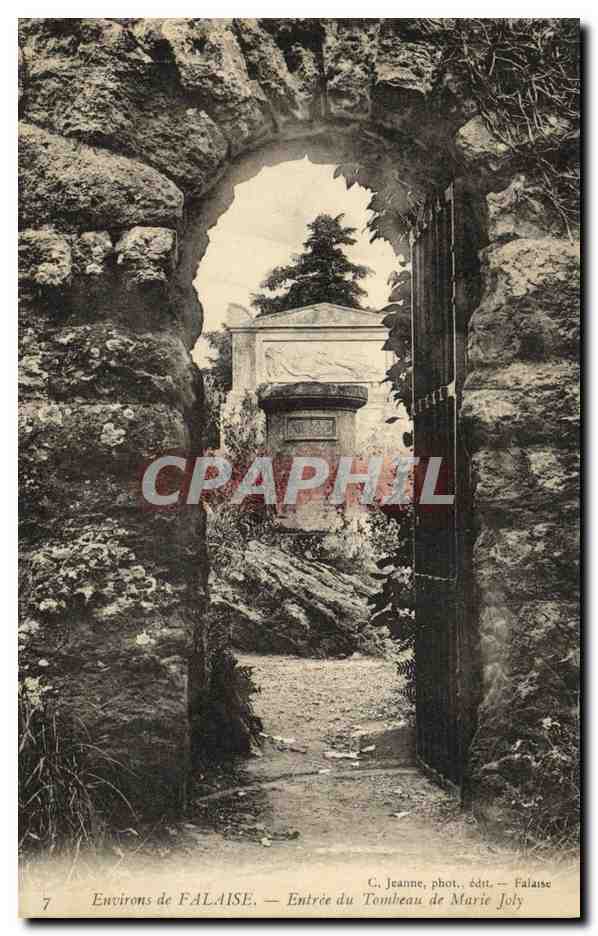 Environs de FALAISE — Entrée du Tombeau de Marie Joly — C. Jeanne, phot., édtt., Falaise