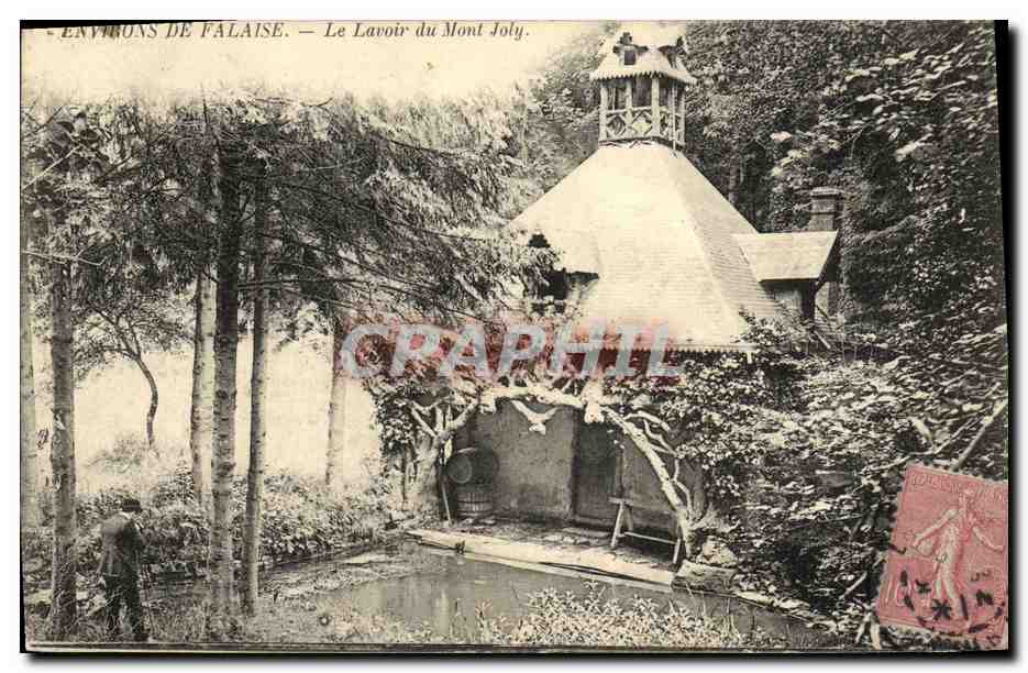 CPA Environs de Falaise Le Lavoir du Mont Joly