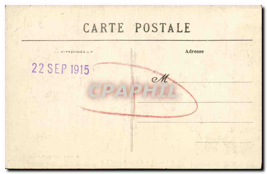 CPA Falaise Auberge du Mont Joly — Verso