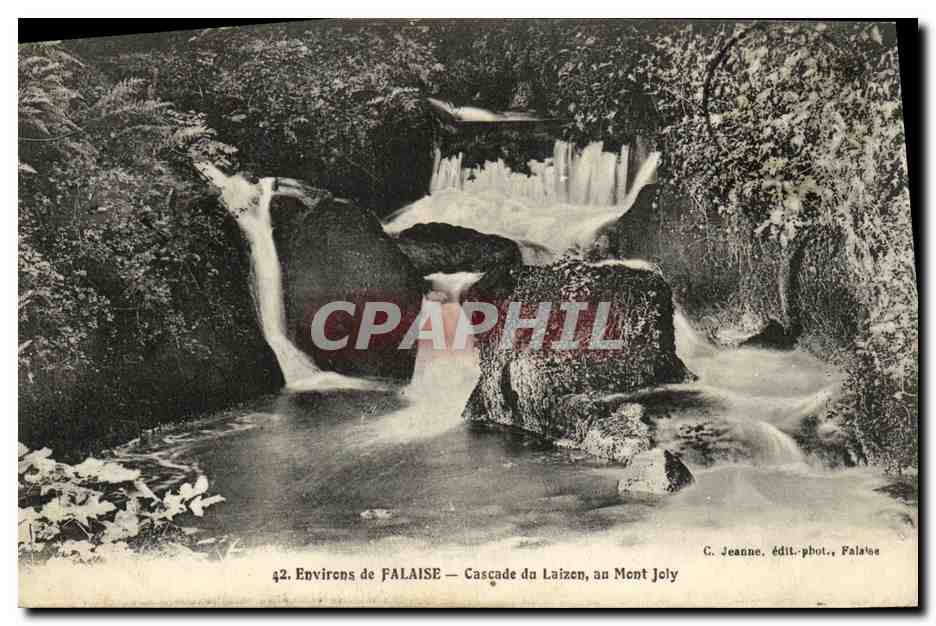 Environs de FALAISE — Cascade du Laizen, au Mont Joly — C. Jeanne, édit.-phot., Falaise