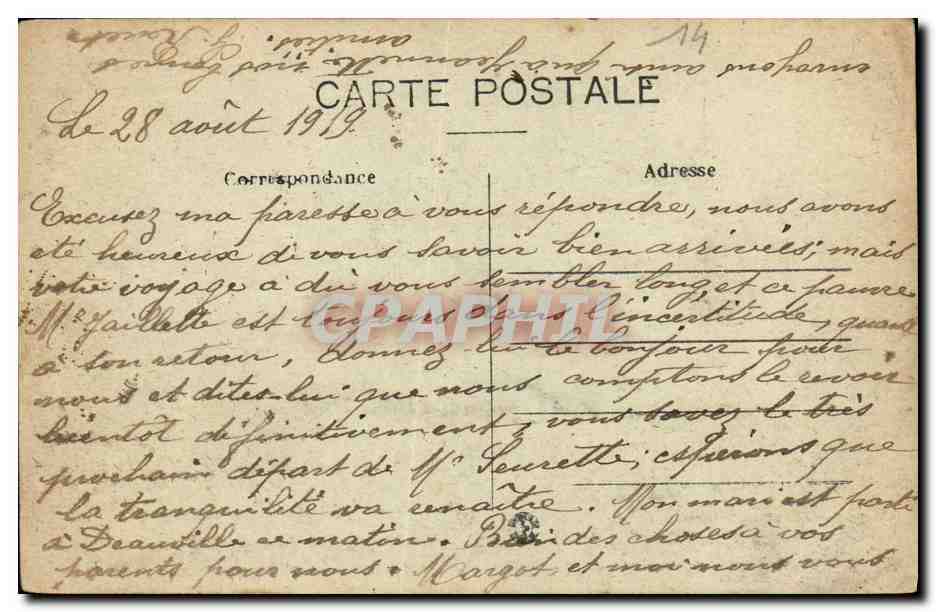 CPA Falaise Portail Renaissance de l Eglise Place Guillaume le Conquerant — Verso