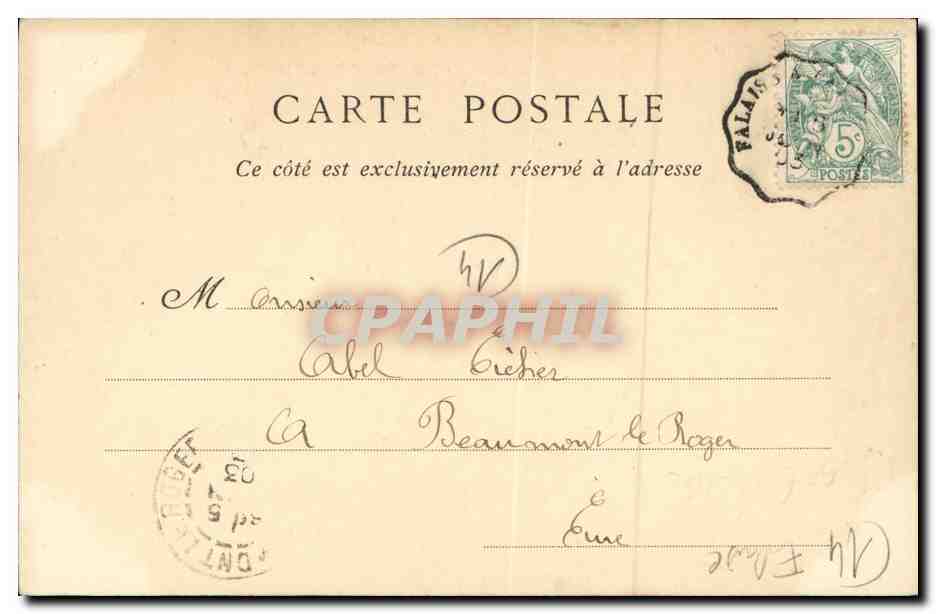 CPA Falaise La Place Guillaume le Conquerant  — Verso