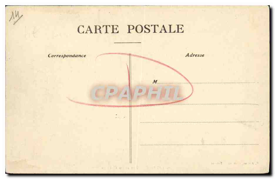 CPA Falaise Entree du Chateau — Rückseite