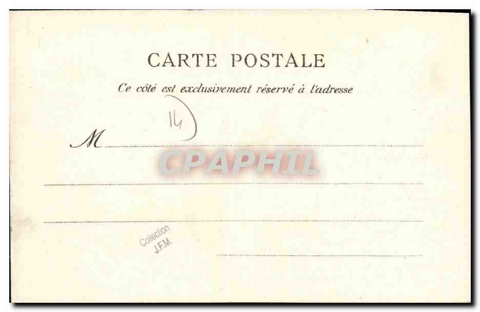 Falaise — La Porte du Château — C.P.A. Paris n°11 — Verso