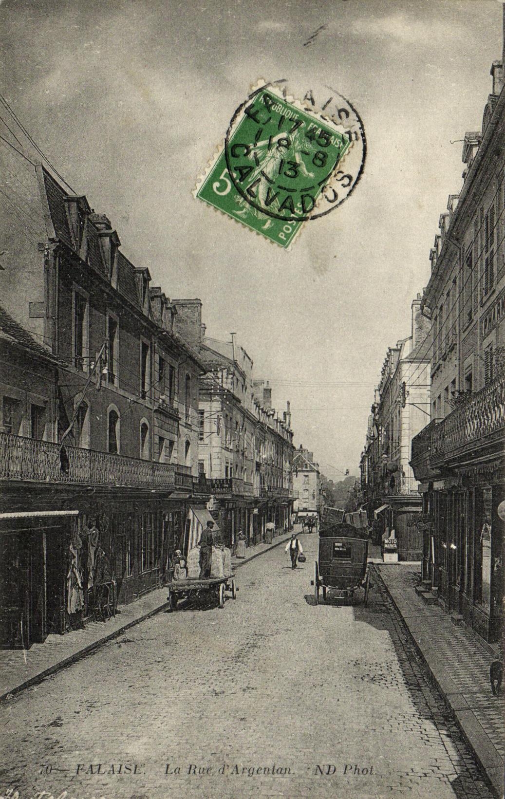 FALAISE — La Rue d'Argentan — ND Fot. - Anverso