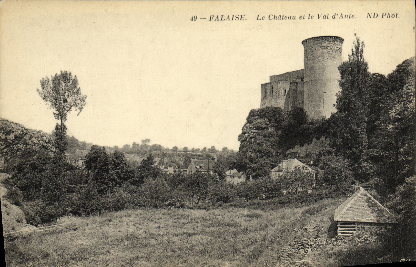Falaise — Schloss und Val d'Ante — ND Phot.