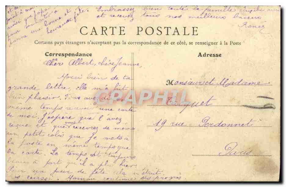 CPA Luc Sur Mer le Jardin Public — Rückseite