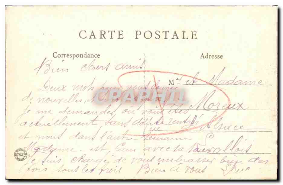 CPA Luc Sur Mer Le Casino Enfants — Verso