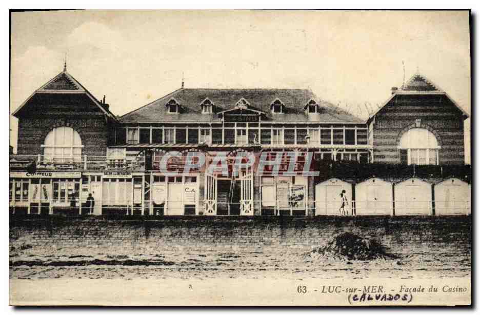 CPA Luc Sur Mer Facade du Casino