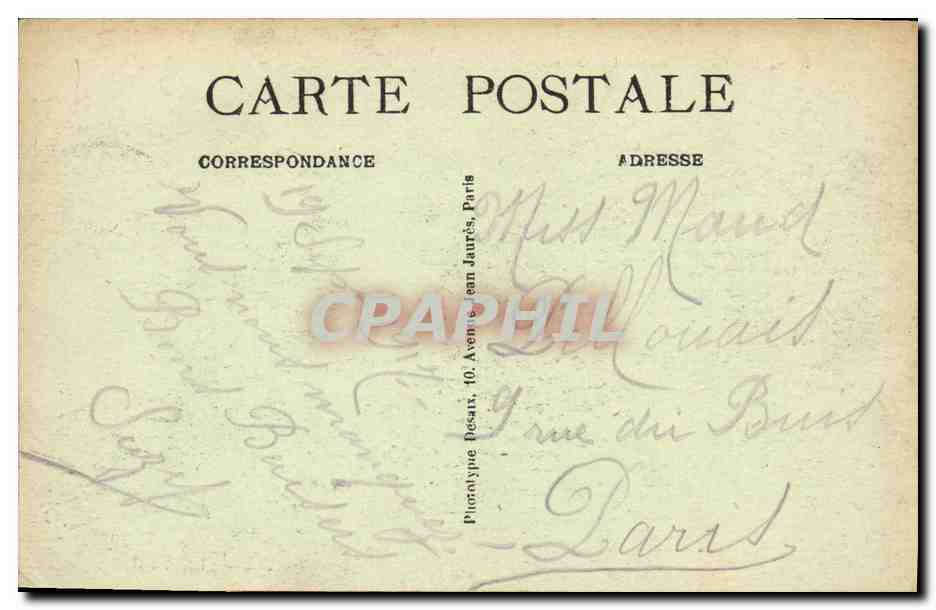 CPA Luc Sur Mer Le Casino — Verso