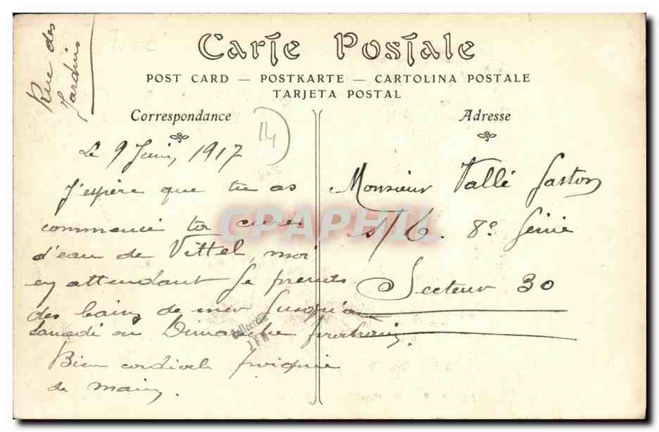CPA Luc Sur Mer Le Casino — Verso