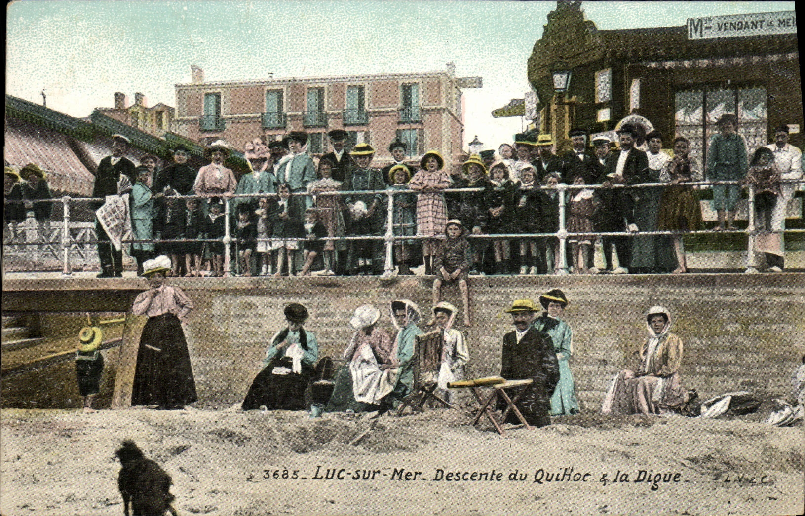 Luc-sur-Mer — Descente du Quai Hor & la Digue — L.V.C. — n° 3685