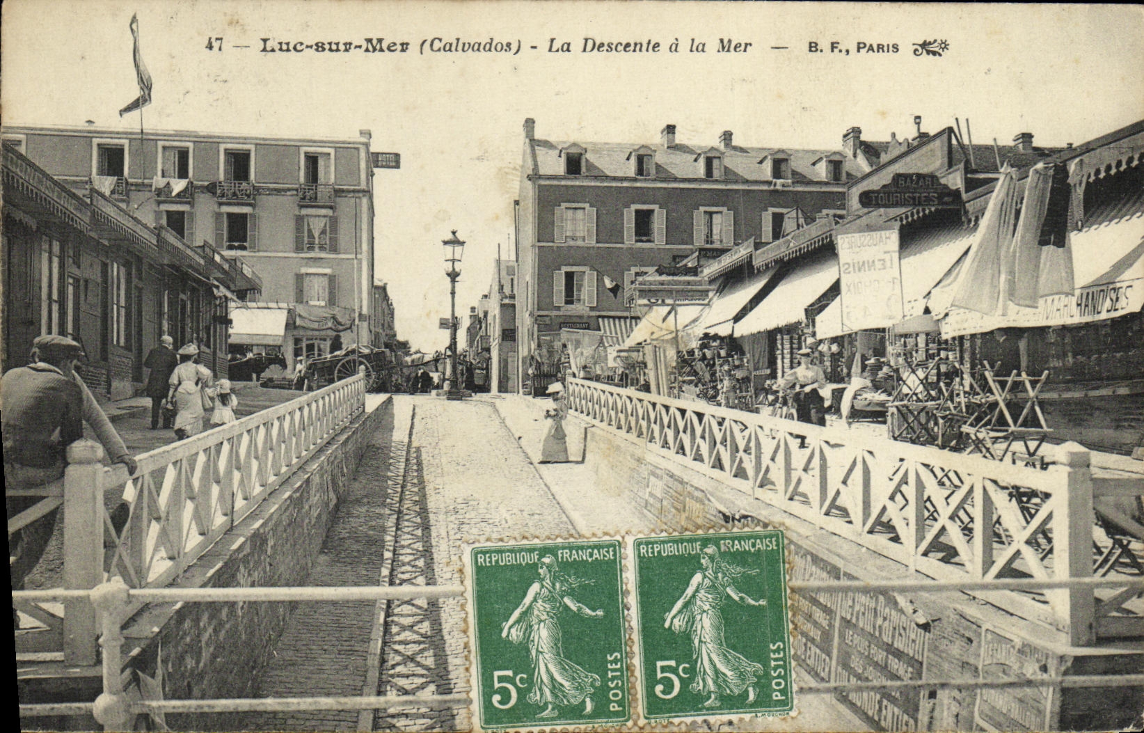 Luc-sur-Mer (Calvados) — Abstieg zum Meer — B.F., PARIS