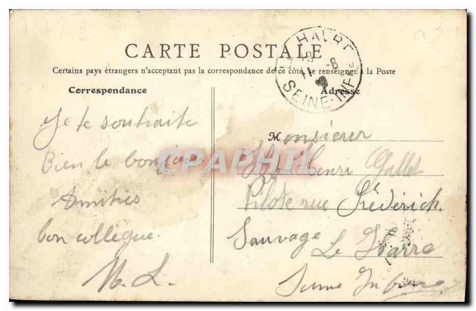 Luc-sur-Mer (Calvados) — Abstieg zum Meer — B.F., PARIS — Rückseite