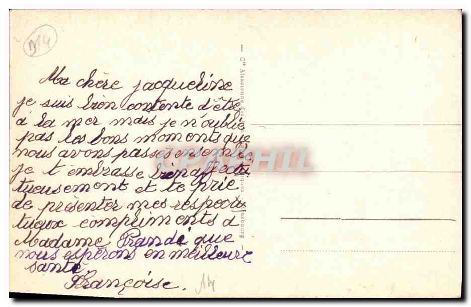 CPA Luc Sur Mer Sur la Digue — Verso