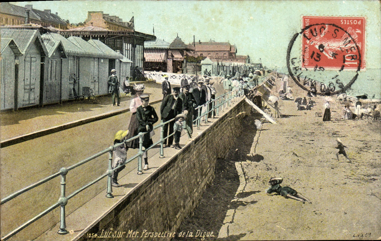 Luc-sur-Mer — Perspective de la Digue — éditeur L.V.A.C.B.