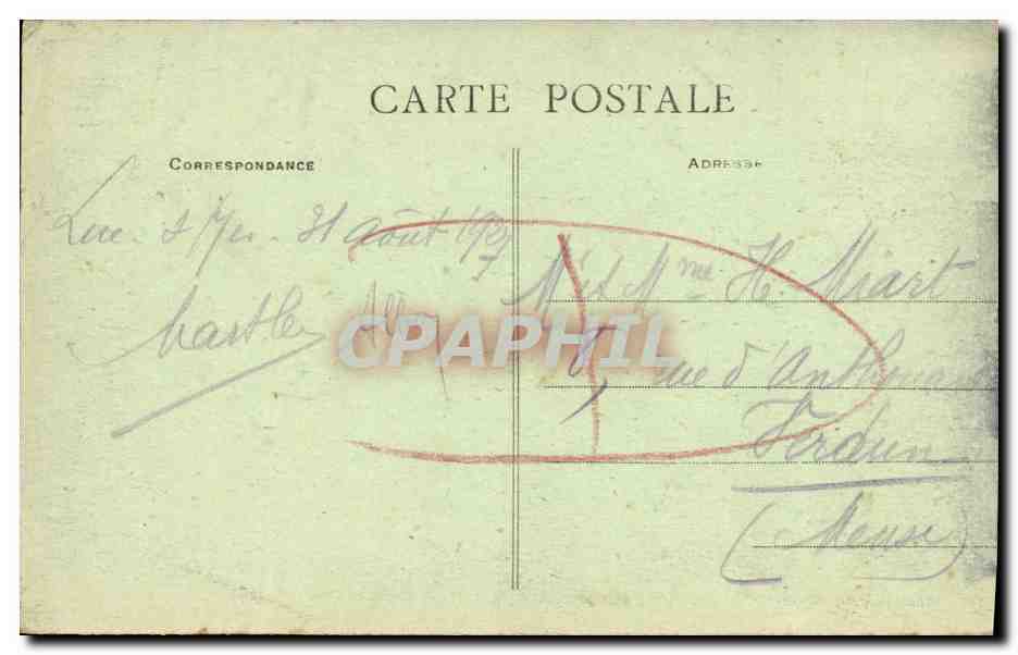 CPA Luc Sur Mer La Digue — Verso
