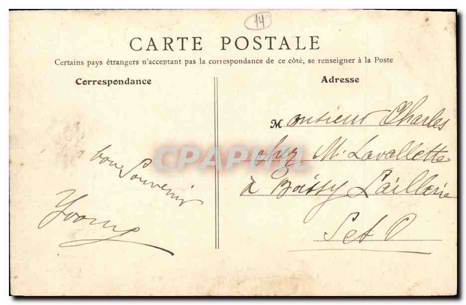 CPA Luc Sur Mer La Digue Promenoir — Verso