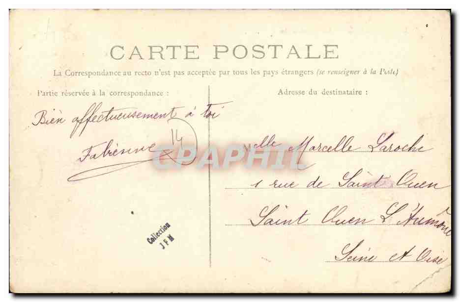 CPA Luc Sur Mer La Promenade — Rückseite