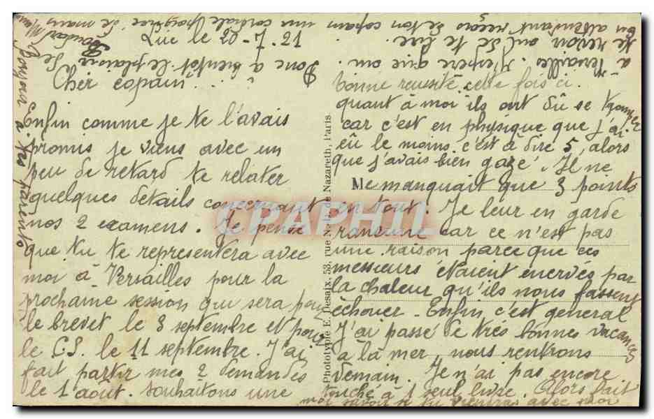 CPA Luc Sur Mer La Digue et la Plage — Verso