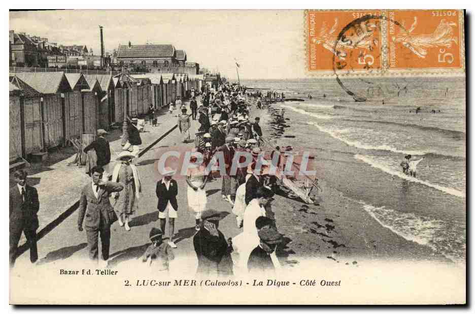 CPA Luc Sur Mer La Digue cote Ouest