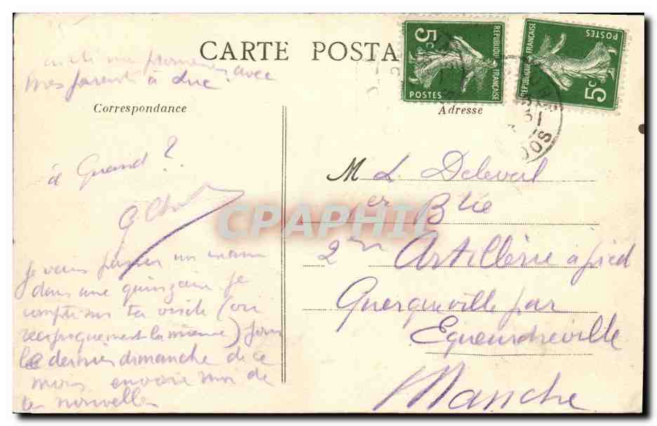 CPA Luc Sur Mer La Digue et la plage a maree montante — Verso