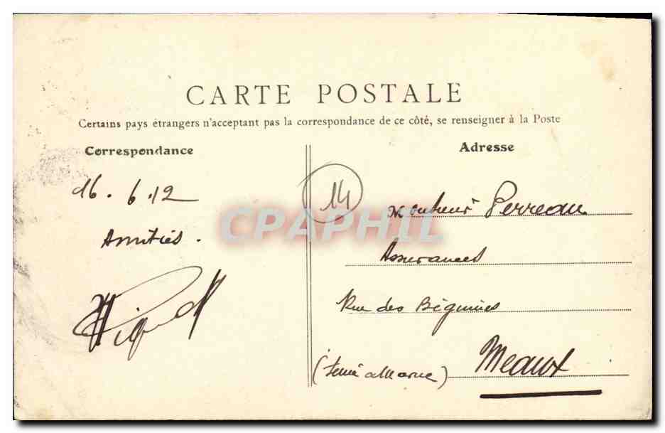 CPA Luc Sur Mer La Digue Promenade et la Plage Enfants — Verso