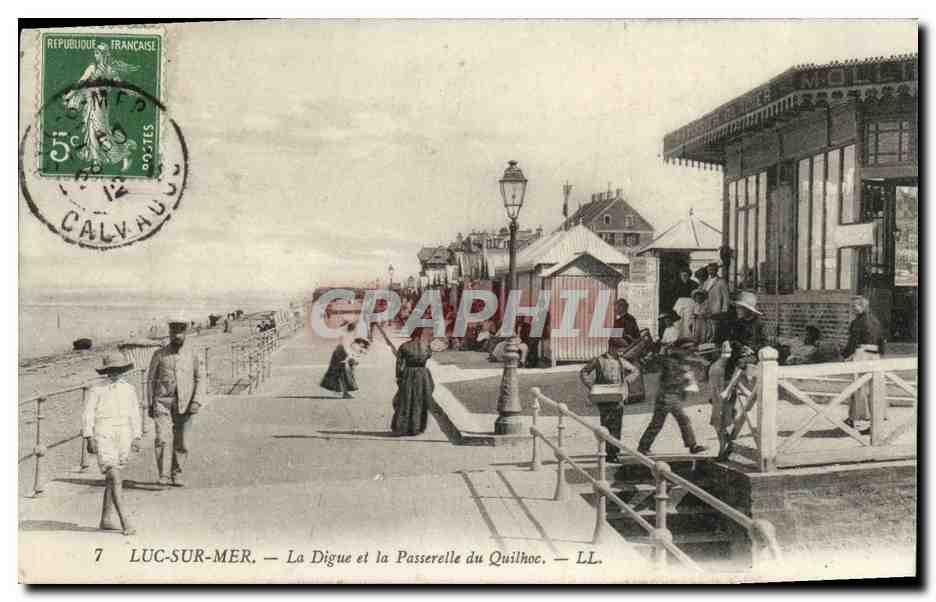 LUC-SUR-MER — La Digue et la Passerelle du Quilhoc — LL.