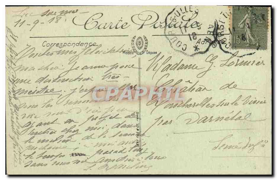 CPA Luc Sur Mer la Digue et la Plage — Verso