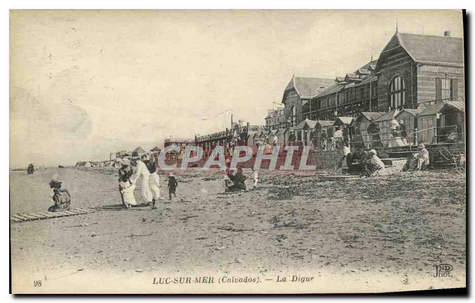 CPA Luc Sur Mer la Digue
