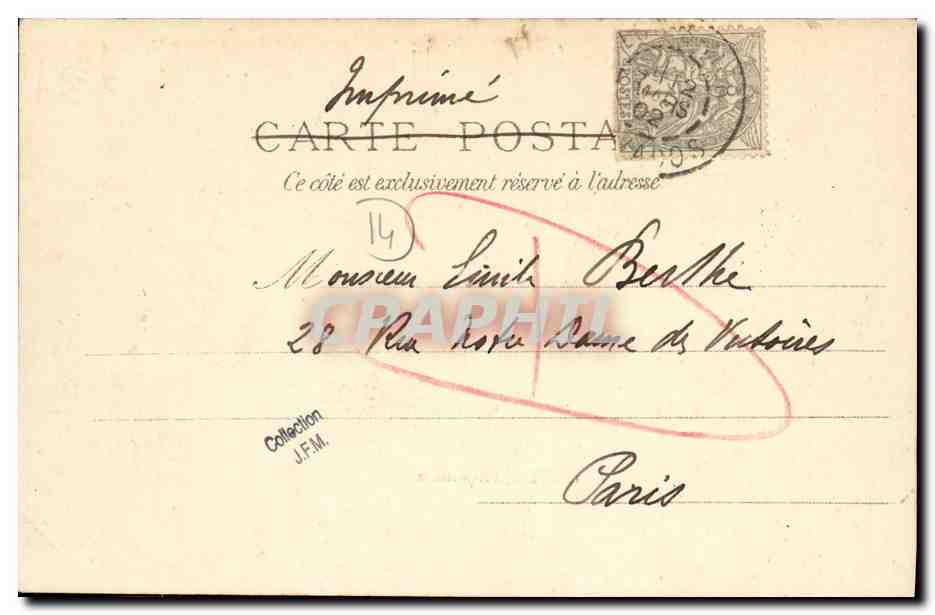 Luc, l'Aquarium — J. Brecchet, Editeur à Caen, n° 172 — Verso