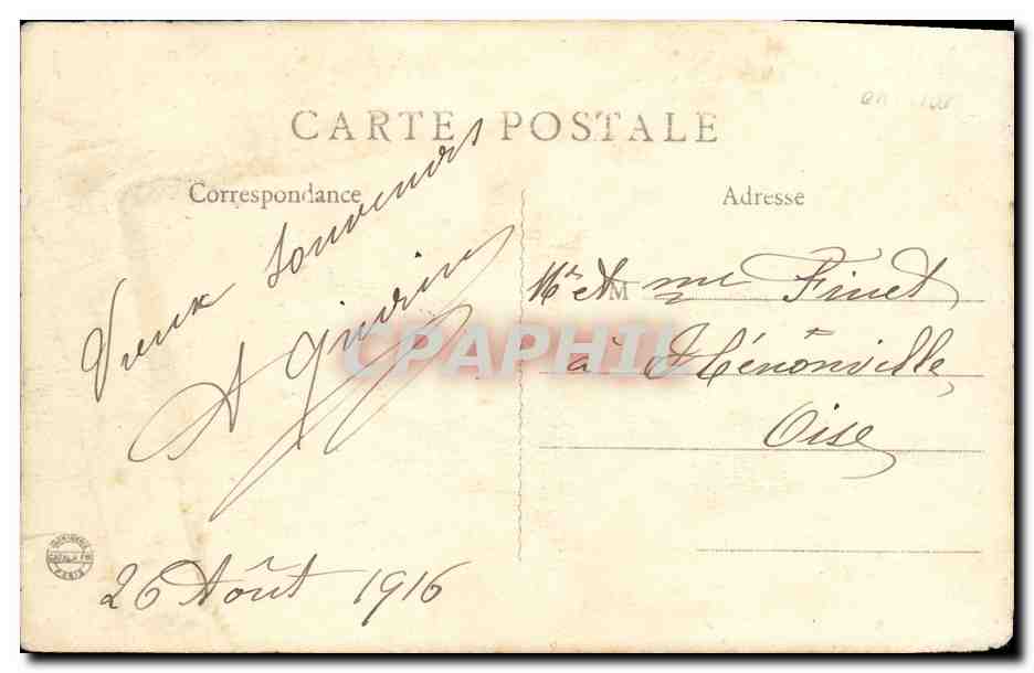 CPA Luc Sur Mer La pierre et poisson  — Rückseite
