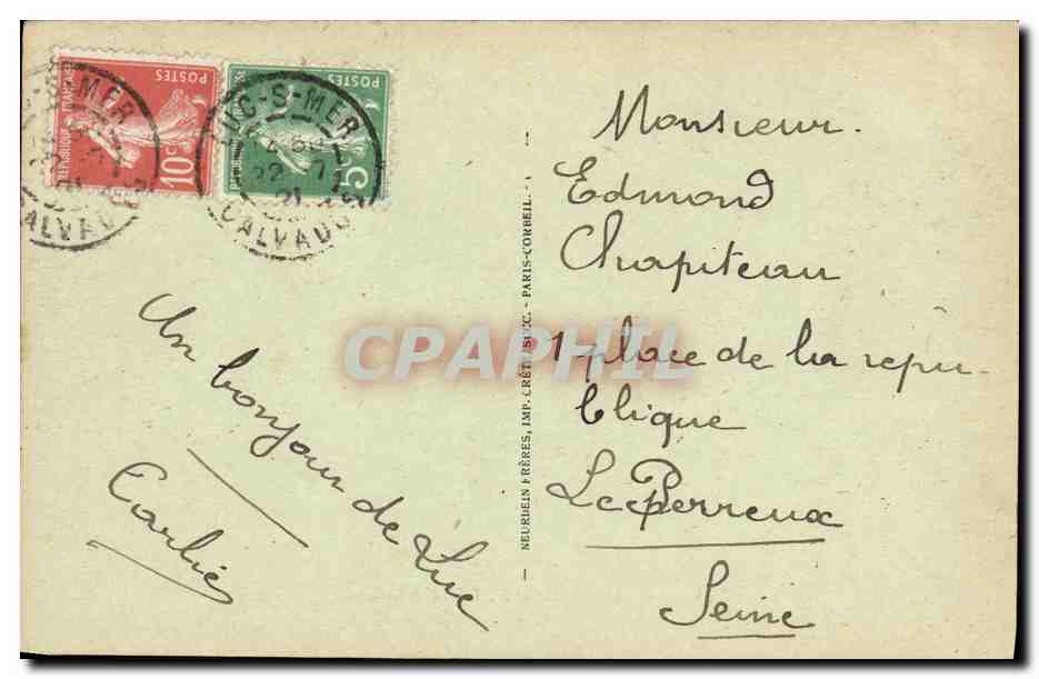 CPA Luc Sur Mer La Peche Aux Moules — Verso