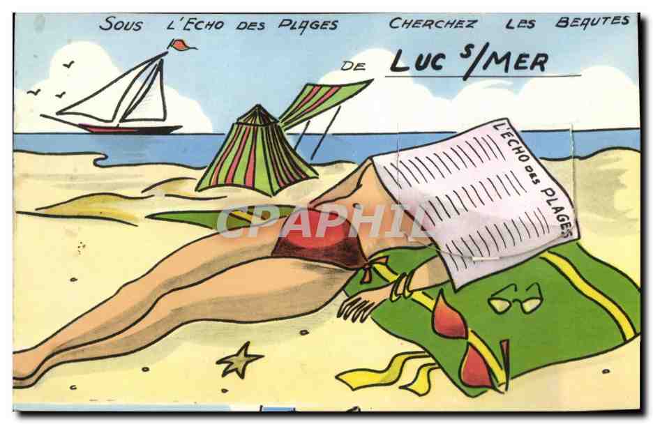 Frau am Meer — Strand mit Schleier und Zelt — Luc S/Mer