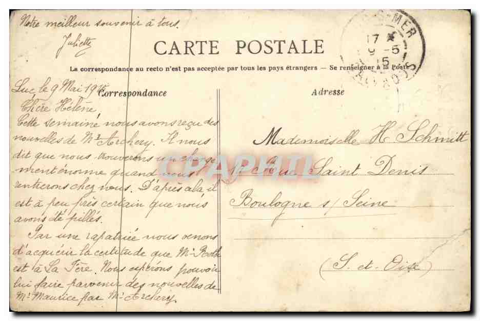 CPA Luc Sur Mer La chapelle des baigneurs  — Verso
