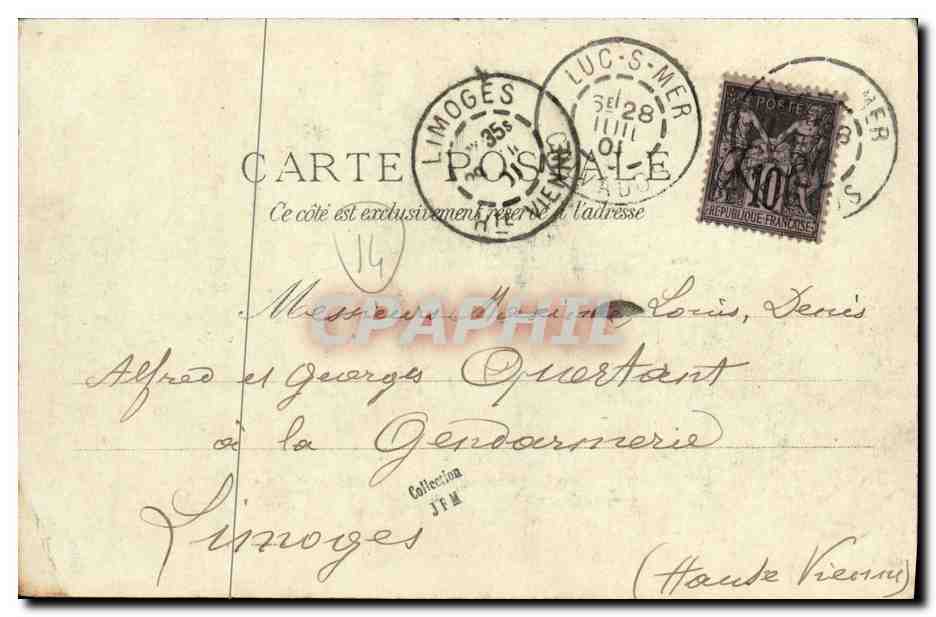 CPA Luc Sur Mer Chapelle des Baigneurs  — Verso