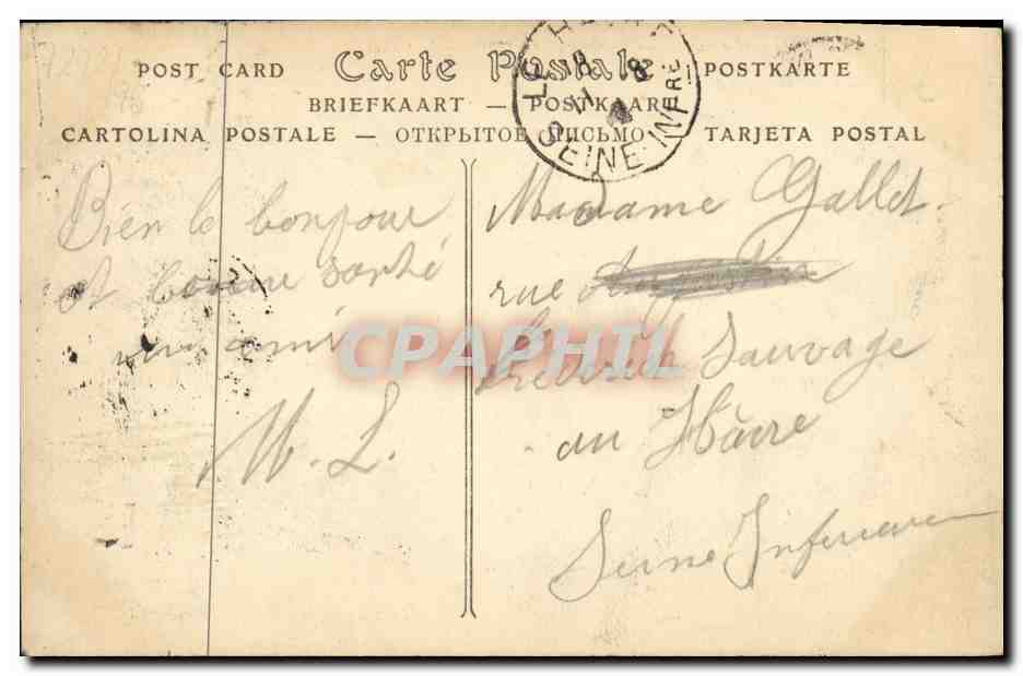 CPA Luc Sur Mer L Eglise et la Vieille Tour — Rückseite