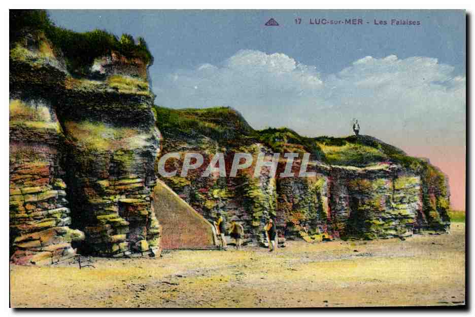 CPA Luc Sur Mer Les Falaises