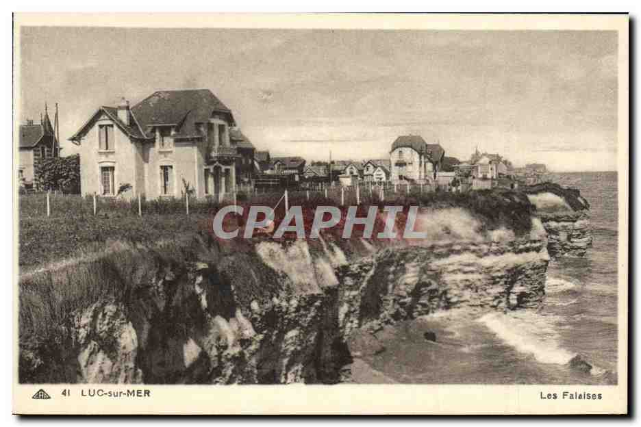 CPA Luc Sur Mer Les falaises