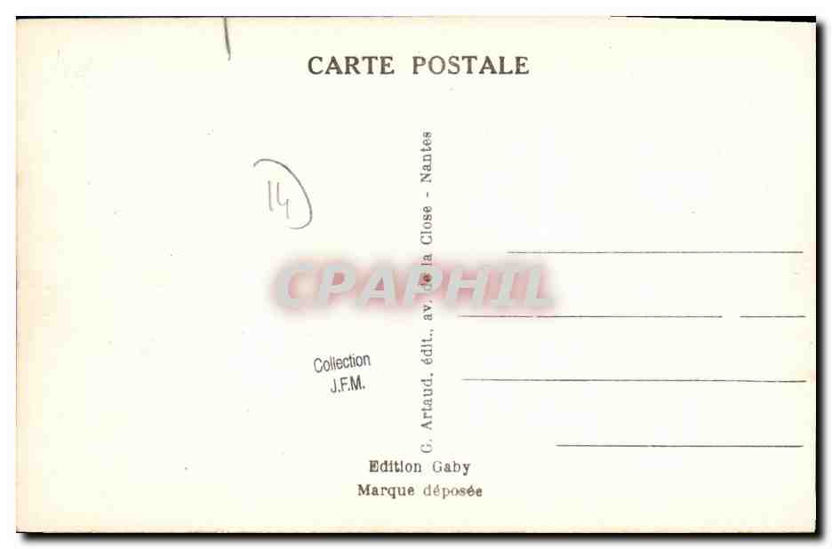 CPA Luc Sur Mer La Roche Percee Pecheurs — Verso
