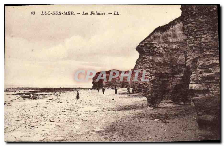 CPA Luc Sur Mer Les Falaises